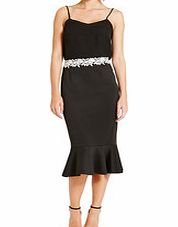 Paper Dolls Black knee-length fluted skirt