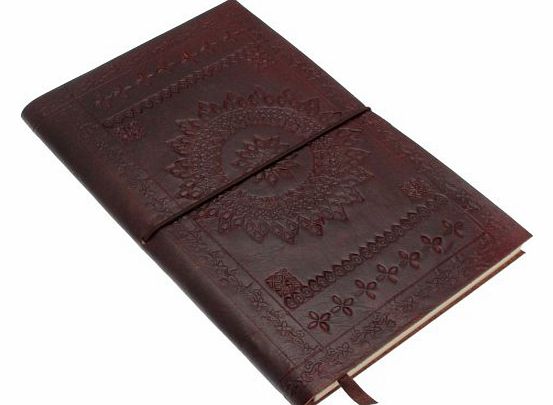 Paper High Chocolate Embossed Leather Journal Large 175 x 230mm