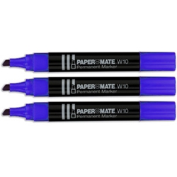 Permanent Marker W10 Chisel Tip Blue