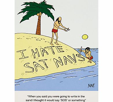 Paper Rose Sat Nav Birthday Card