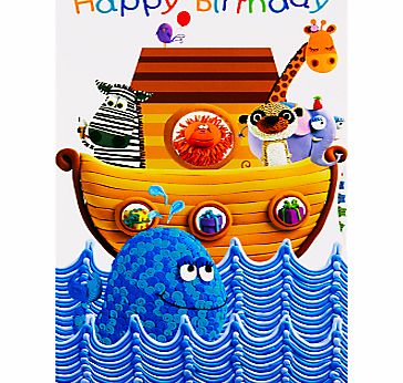 Paper Rose The Ark Birthday Card