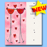 Paper Rose Valentine Lovebirds
