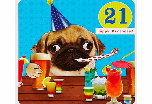 Paperlink 21st Birthday Card