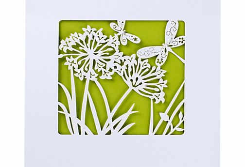 Paperlink Blank Dragonfly Greeting Card