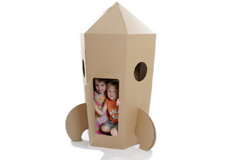 Paperpod Cardboard Rocket Play House