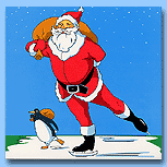Skating Santa