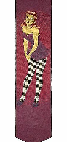 Papilionaceous Alberto Vargas Silk Stocking silk bookmark