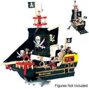 Papo Le Toy Van Barbarossa Pirate Ship