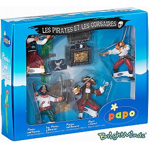 Papo Pirate Figures and Chest Set (red)