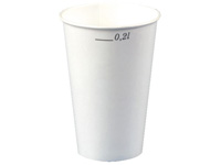 PAPSTAR White paper drinking cups with 0.2 litre