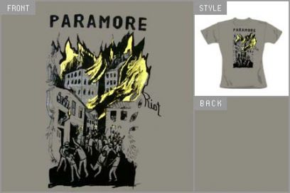 paramore (Grey) Skinny T-shirt