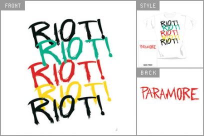 Paramore (Riot) T-Shirt cid_skw_2756