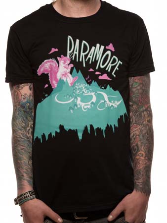 Paramore (Squirrel) T-shirt wea_pmoresq_TSBK