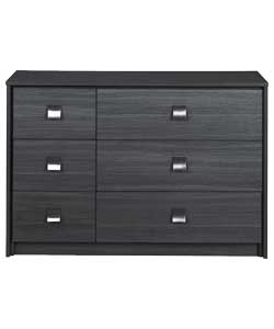 Paris Black Ash 3 3 Drawer Chest