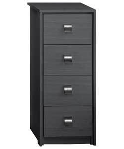 Paris Black Ash 4 Drawer Chest