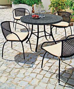 Paris Mosaic 4 Seater Patio Set