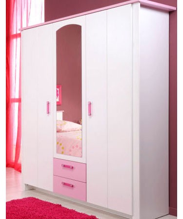 Parisot Biotiful Pink 2 Door Wardrobe