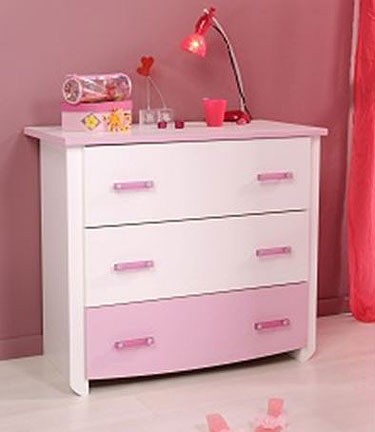 Parisot Biotiful Pink 3 Drawer Chest