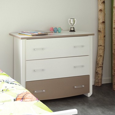 Parisot Biotiful Taupe 3 Drawer Chest