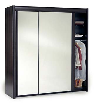 Parisot Meubles Carlene Sliding Wide Double Mirrored Wardrobe in