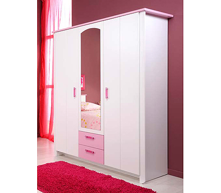 Parisot Meubles Clearance - Tia Kids 3 Door Mirrored Wardrobe