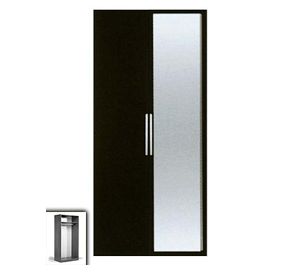 Jay 2 Door Mirrored Wardrobe in Wenge