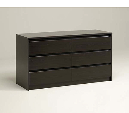 Parisot Meubles Lishman 6 Drawer Chest in Wenge