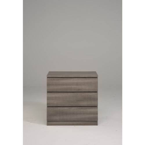 Parisot Home 3 Drawer Chest in Liquorice and Oak
