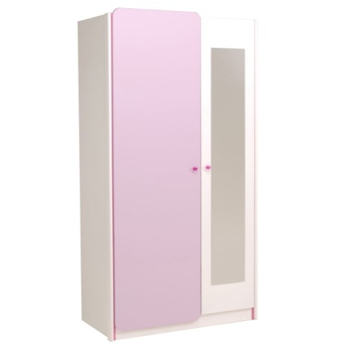 Parisot Mademoiselle 2 Door Wardrobe in Pink