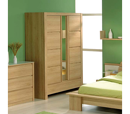 Parisot Meubles Space Mirrored 2 Door Wardrobe