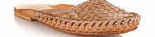 Park Lane Gold woven leather slip-on flats