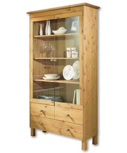 Lane Solid Wood 2 Drawer Display Unit