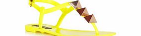 Park Lane Yellow studded sandals