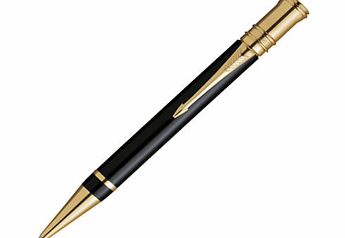 Parker Duofold Gold Trimmed Ballpoint Pen, Black