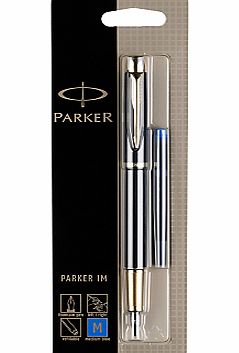 Parker IM Gilt Fountain Pen, Black/Gold