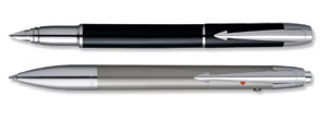 parker Profile Rollerball Pen Silver Barrel Blue