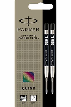 Parker Quink Ballpoint Pen Refill, Black, Pack