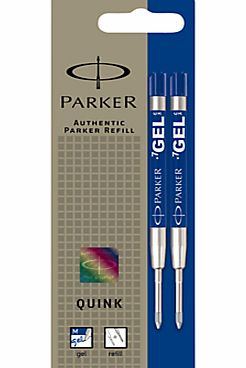 Parker Quink Ballpoint Pen Refill, Blue, Pack of 2