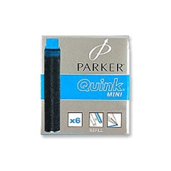 Parker Quink Mini Cartridge Ink Refills Black