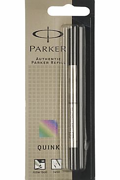 Parker Quink Rollerball Refill, Medium Black