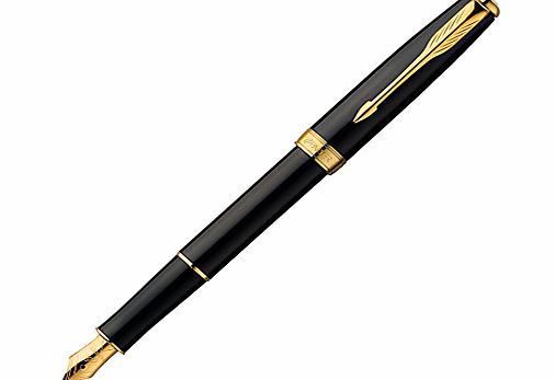 Parker Sonnet Fountain Pen, Black/Gold
