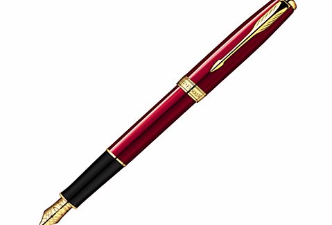 Parker Sonnet Lacquer Fountain Pen, Red