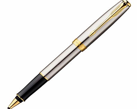 Parker Sonnet Trim Rollerball Pen, Silverl/Gold