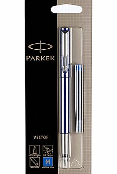 Parker Vector Fountain Pen, Blue