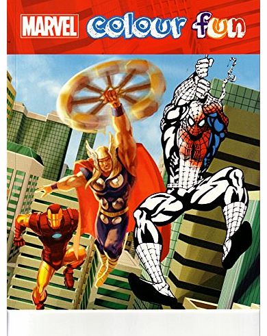 Parragon Marvel Colouring Book Spiderman,Batman, Hulk, Captain America ect
