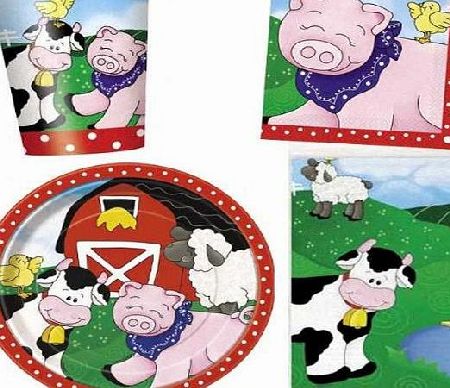 Party Bags 2 Go Farm Friends Party Tableware Pack