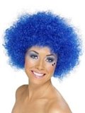 Party Packs Blue Curly Wig