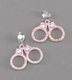 Party Packs WPC Pinkie Police Handcuff Ear Rings