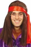Hippy Kit With Long Brown Wig
