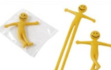 20 x Stretchy Smiley Men Party Bags Fillers